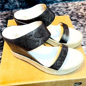 Martise Flora Snake Print Wedges